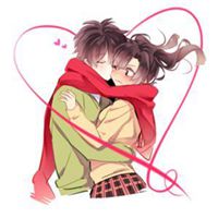 可爱动漫萌女生头像蓝色头发