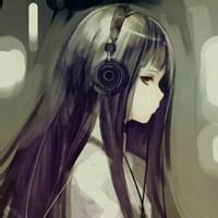 唯美黑白背影动漫头像女生头像带字