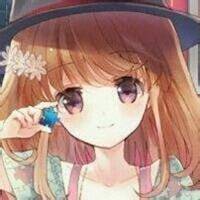 浅蓝色动漫女生头像帽子遮脸