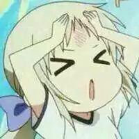 微信动漫蓝色女生头像24乘以24