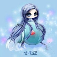 水瓶座带字背影头像