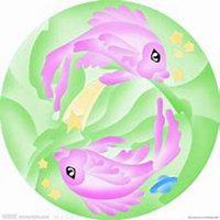 双鱼座情侣头像卡通图片
