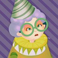 动漫头像带小丑面具