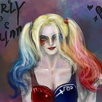 小丑哈莉卡通头像