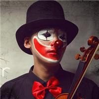 黑白小丑高清头像