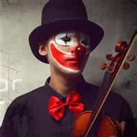 小丑卡通面具头像