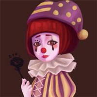 黑白小丑高清头像