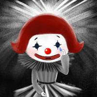 小丑哭泣面具头像