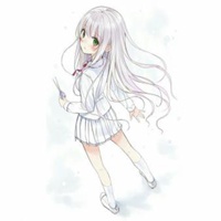 动漫银发异瞳女生头像