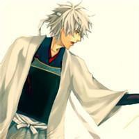 银发冷酷动漫男生头像