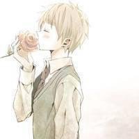 男生头像拿玫瑰遮脸