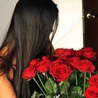 微信头像女生拿玫瑰花遮脸