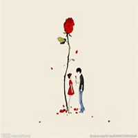 微信头像拿玫瑰