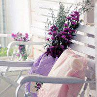 薰衣草动漫女生头像背影