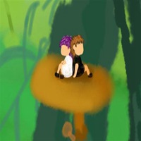 男孩女孩背靠背非主流头像