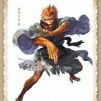 孙悟空头像两面图