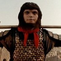 水墨画孙悟空头像