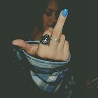 二次元女生竖中指头像 二次元女生竖中指头像