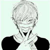 微信动漫戴口罩黑白头像男生头像一对