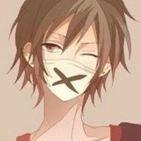 戴口罩帅气漫画男生头像黑白头像