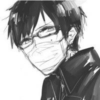 微信戴口罩头像男生头像黑白头像