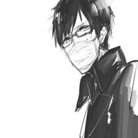 男动漫戴口罩头像黑白头像一对