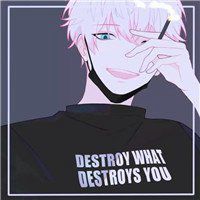 戴口罩侧脸男头像黑白头像男生头像