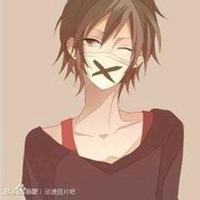 男动漫戴口罩头像黑白头像一对