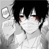 微信头像男自拍戴口罩躺在床上