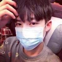 戴口罩侧脸男头像黑白头像男生