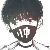 戴口罩微信动漫头像男生头像黑白