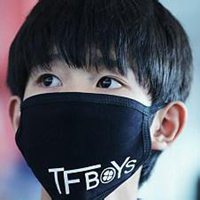 戴口罩侧脸男头像黑白头像男生