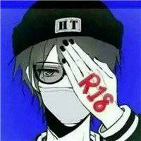 男动漫戴口罩头像黑白头像一对