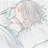 戴口罩帅气动漫男生头像黑白头像男生