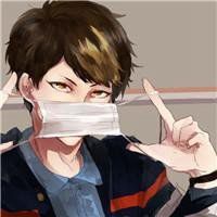 帅气戴口罩动漫男生头像黑白头像