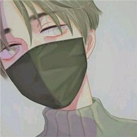 男生头像戴口罩头像黑白头像一对