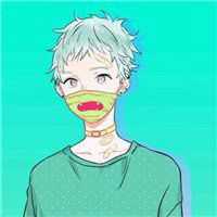 男生头像戴口罩头像黑白头像一对