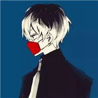 帅气戴口罩动漫男生头像黑白头像