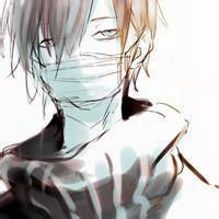 微信头像戴口罩男生头像黑白头像一对