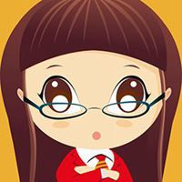 减肥女孩卡通头像图片