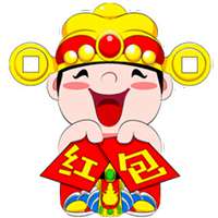 2018红色吉祥微信头像