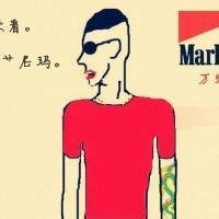 漫画纹身男生孩头像