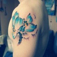 纹身女人背影头像