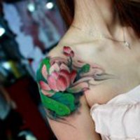 纹身女人背影头像