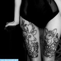 纹身女人韩系头像个性网