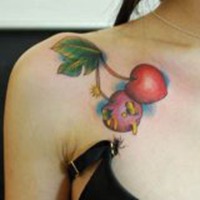 吸烟头像超拽纹身女人头像