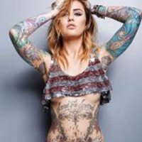 非主流头像纹身女人图片头像