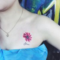 纹身女人带自拍头像图片