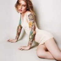 非主流个性纹身女人头像图片图片