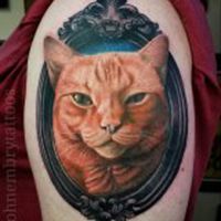 好看纹身女人情侣头像